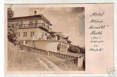 00005 Ak Hotel Schöne Aussicht Reith Tirol um 1940