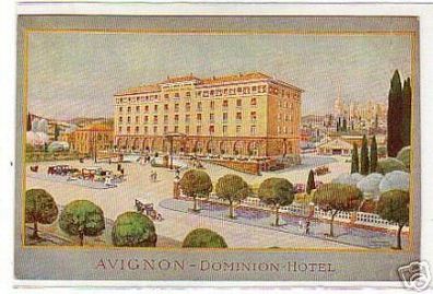 00025 Ak Frankreich Dominion Hotel Avignon um 1930