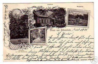 schöne Ak Gruss aus Böhmsholz Forsthaus 1905