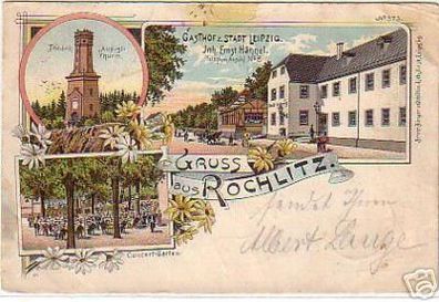 schöne Ak Gruss aus Rochlitz Gasthaus usw. 1900
