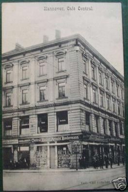 schöne Ak Hannover Cafe Central 1913