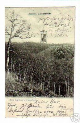 schöne Ak Harburgs Umgebung Aussichtsturm 1904