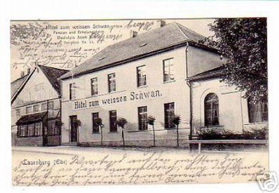 schöne Ak Lauenburg Hotel zum weissen Schwan 1904