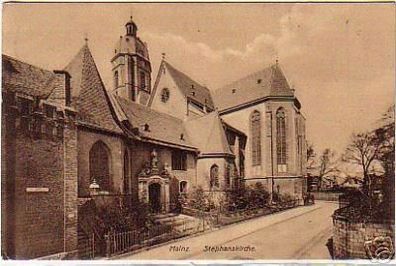 schöne Ak Mainz Staphanskirche 1908