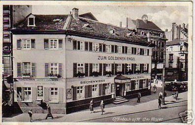schöne Ak Offenbach a.M.Gasthof Zum goldenen Engel 1936
