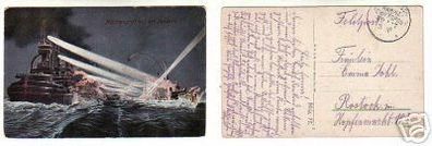 00259 Ak deutsche Marine mit Schiffspoststempel 1915