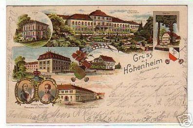 00545 Ak Gruss aus Hohenheim Studentika 1900