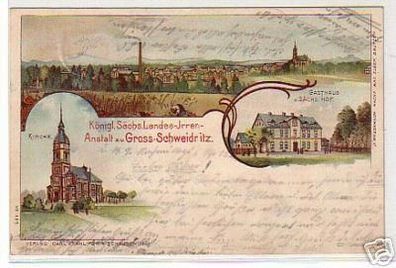 00955 Ak Gross Schweidnitz Gasthaus usw. 1901
