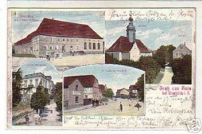 01176 Ak Gruß aus aus Hain bei Kieritzsch Gasthof 1907