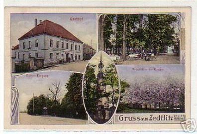 01197 Ak Gruss aus Zedlitz Gasthaus usw. 1922