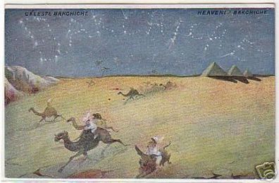 03097 Humor Ak Ägypten "Heaven Bakchiche" um 1910