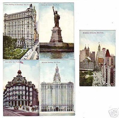 17833/5 Ak New York USA Stadtansichten um 1912