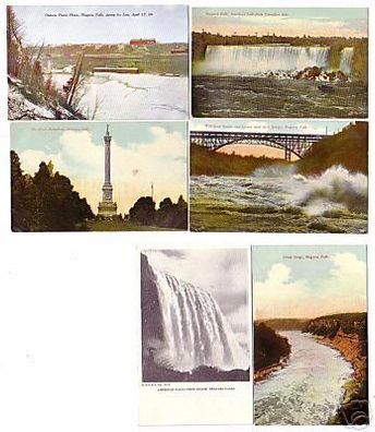 17834/6 Ak Niagara Falls USA und Canada um 1910