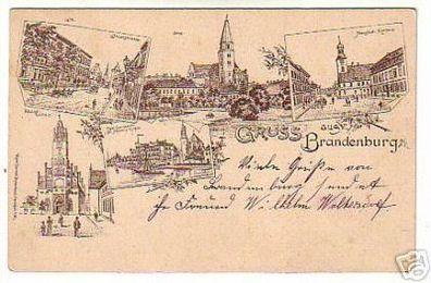 01256 Ak Gruß aus Brandenburg a. Havel 1901
