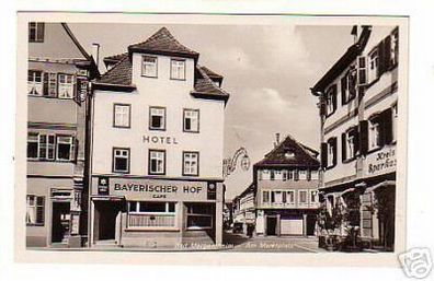 02064 Ak Bad Mergentheim Hotel Bayerischer Hof um 1940
