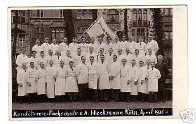 02069 Ak Konditoren Fachschule Heckmann in Köln 1935