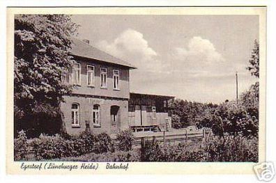 02138 Ak Egestorf Lüneburger Heide Bahnhof um 1930