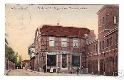 02197 Ak Schwanebeck Feuerwehrgebäude 1913