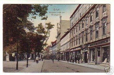 02308 Ak Erfurt Neuwerkstraße am Hirschgarten 1918