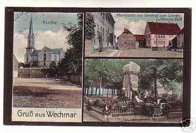 02348 Ak Gruß aus Wechmar Gasthaus usw. 1932