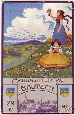02460 Ak Margarittentag Bautzen 29. Mai 1911