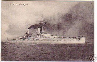 02490 Ak deutsches Kriegsschiff S.M.S. Markgraf 1918