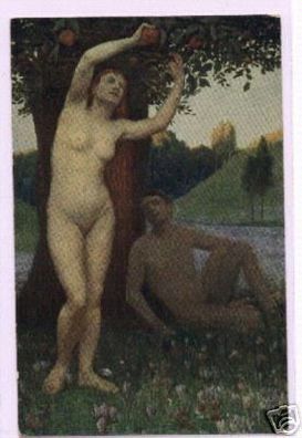 02750 Ak Erotik Müller Schönefeld Adam und Eva um 1920