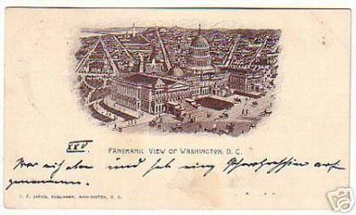 03475 Ak USA Panorama Blick auf Washington DC 1901