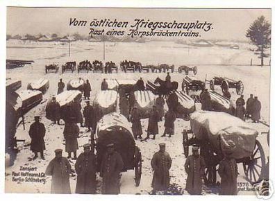 97: Maximum-Ak Militär 1. WK Korpsbrückentrain um 1915