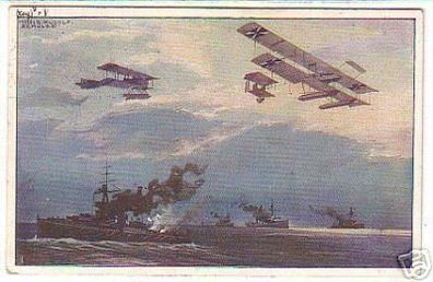 00982 Ak Wasserflugzeuge über der englischen Flotte1915