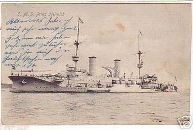 02481 Ak deutsches Kriegsschiff S.M.S. Prinz Heinrich