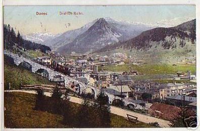 04217 Ak Schweiz Davos Drahtseilbahn 1909