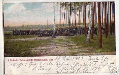 04226 Ak Infanterie Schiessplatz Haidehäuser 1908