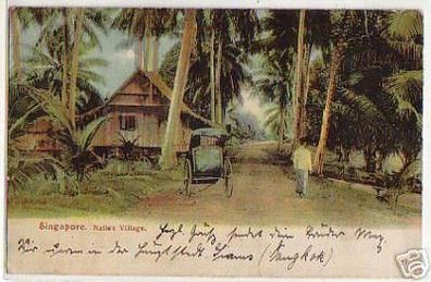 04230 Ak Singapore Native Village um 1910
