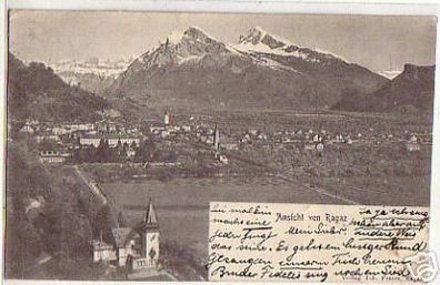 04281 Ak Schweiz Ansicht von Ragaz 1903