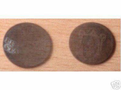 alte Kupfer Münze 1 Pfennig 1796 Stadt Augsburg