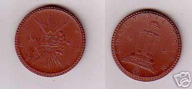 Medaille Meissner Porzellan Regiment Leissnig 1922