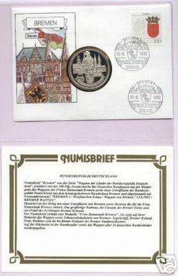 Numisbrief Briefmarkenschau Bremen 1992