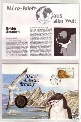Numisbrief Britisches Antarktis Territorium 1991