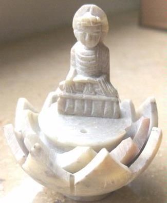 Räucherstäbchenhalter Buddha aus Indien ( Seifenst