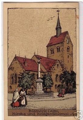 00657 Ak Bismark i. Altm. Kriegerdenkmal 1925