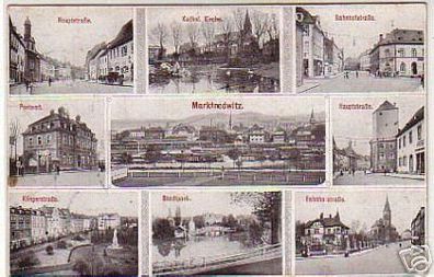 03381 Mehrbild Ak Marktredwitz Postamt usw. 1917