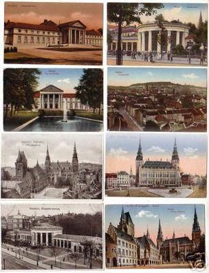 03911/8 schöne Ak Aachen Rathaus usw. um 1920
