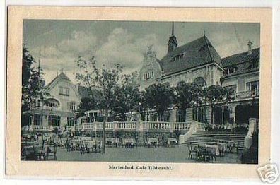 03915 Ak Böhmen Marienbad Cafe Rübezahl um 1940