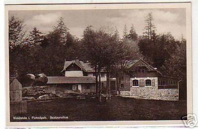 04271 Ak Waldstein im Fichtelgebirge Restauration 1934
