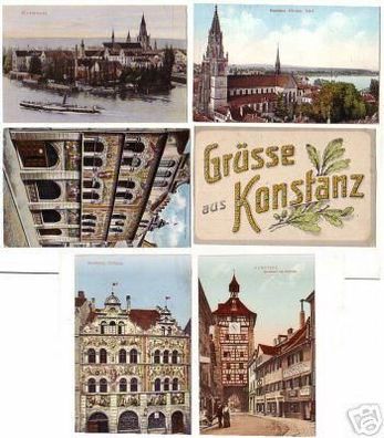 04365/6 schöne Ak Konstanz Schnetztor usw. um 1920