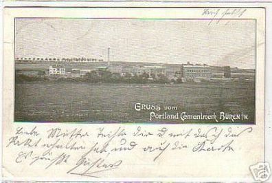 04719 Ak Gruß vom Portland Cementwerk Bürgen i.W. 1905