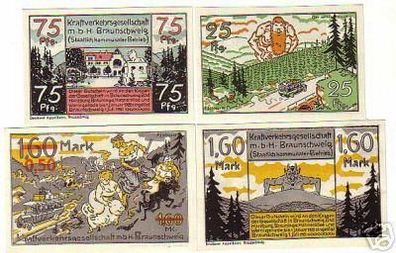 4 Banknoten Notgeld Kraftverkehrsgesellschaft mbH 1921
