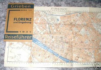 Grieben Reiseführer Band 121 Florenz 1931