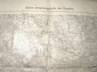 Landkarte Umgebungskarte von Dresden 1933